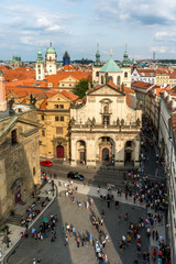 Fototapeta na wymiar Prague Czech Republic City of a Thousand Spires and Red Roofs