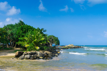 Tropical beach in Sri Lanka