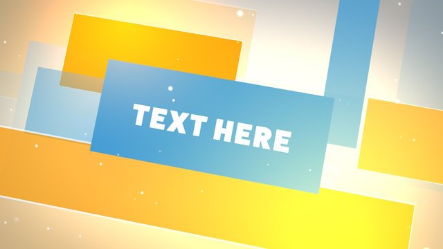 Blue and Yellow Rectangles Title