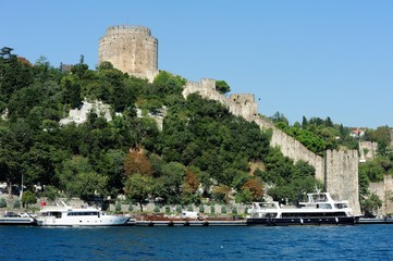 Fototapeta na wymiar Rumeli Fortress at Istanbul Turkey, Rumeli Hisari