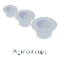 Flesh tunnel icon, isometric 3d style