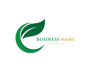 Logos of green leaf ecology nature element vector icon
