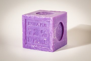Savon de Marseille / Marseille soap -  handmade natural soap with organic oils of flowers like lavender, lily or olives