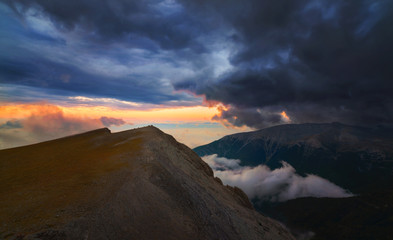 Dark Clouds On Mount Olympus