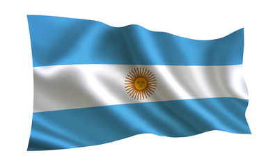 Flag of Argentina. Part of the series. 