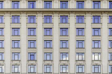 wall of a building with windows