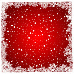 christmas snow and winter background vector illustration