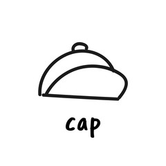 Illustration drawing style of camping icons collection