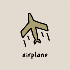 Illustration drawing style of camping icons collection