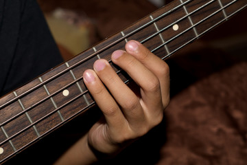 Playing bass 02