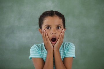 Surprised young girl