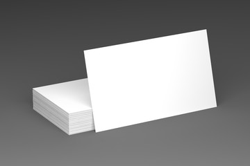 Business cards blank mockup - template, 3D illustration