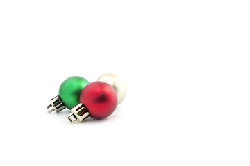 Christmas Ball Decoration.Holiday Decoration lsolated on White Background.