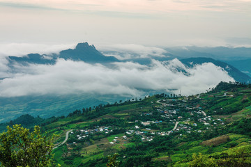 Morning Mist with Mountain ,sea of mis © meen_na