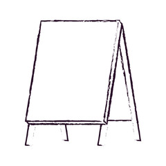 wooden empty blank advertising street blurred silhouette on white background