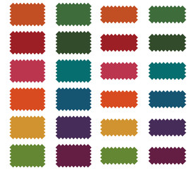 ピンキングはさみで切ったような枠（秋の色イメージ）