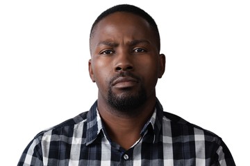 Obraz premium Man standing against white background