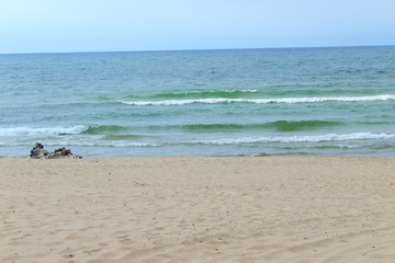 Fototapeta na wymiar Beach shoreline