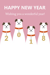 4 Dogs & 2018 Number Collar