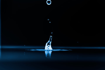 Photo of water splashes and ripples background