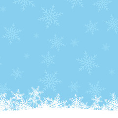 Naklejka na ściany i meble Snowflake. Winter Holidays. Background