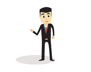 Businessman vector cartoon design.