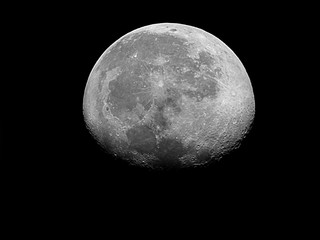 Moon phases / The Moon is an astronomical body that orbits planet Earth, being Earth's only permanent natural satellite. It is the fifth-largest natural satellite in the Solar System © taffpixture