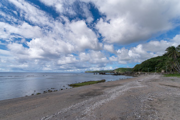 cloudy sky at basco beach, Batanes
