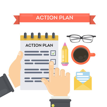 Action plan concept.