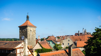 Rothenburg ob der Tauber über den Dächern