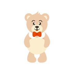 cute bear with tie