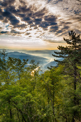 Fototapeta premium Tara mountain and Drina river canyon landscape