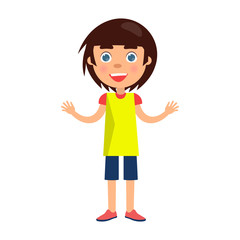 Boy with Blue Eyes Wishes Happy Childrens Day.