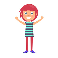 Boy Celebrates International Holiday for Kids