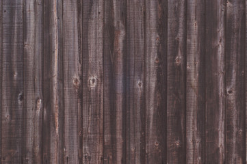Obraz premium Brown plank wood wall background (texture)