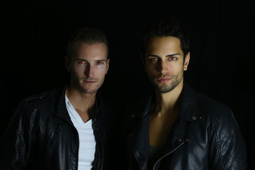 Two handsome vampires posing 