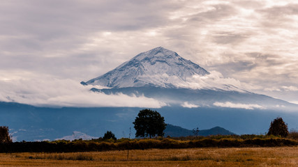 Volcanes de Mexico con un cielo increible