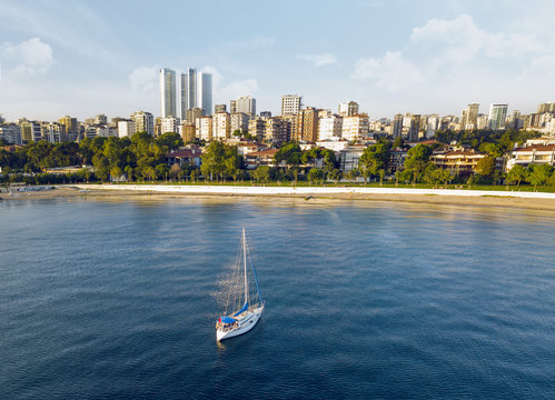 City landscape from sea