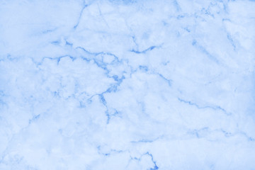 Fototapeta premium Blue marble texture in natural pattern with high resolution for background and design art work. Blue stone floor.