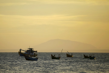 Fishing boats in the bay