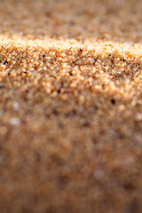 Close up macro texture of sand dune in Sahara desert.