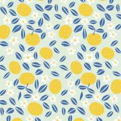 Japanese summer orange pattern