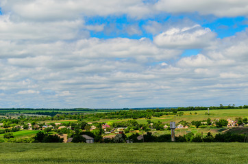Obraz premium View on village in Ukraine