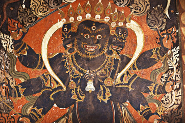 in a Buddhist monastery in Tibet