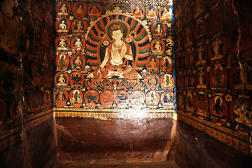 in a Buddhist monastery in Tibet