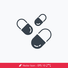Supplement (Pills) Icon / Vector