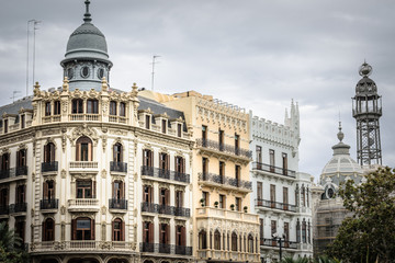 Fototapeta na wymiar view of Valencia city building