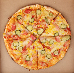 Delicious fresh pizza