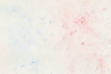 Delicate in soft pastel colorwater shades, splash stain of white paper. Abstract watercolor background
