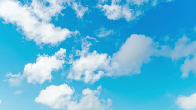 4K Timelapse of white clouds